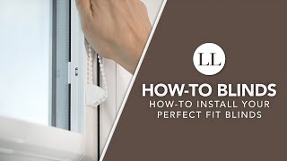 How to Assemble amp Install Your Perfect Fit Blinds  HowTo Blinds [upl. by Corsetti]