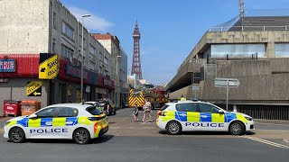 Old Blackpool Police Station Fire 🔥👮‍♂️🚒 [upl. by Acisse]