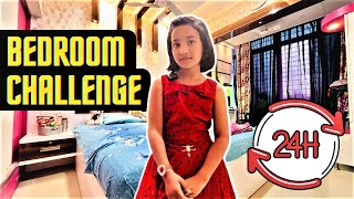 Living On BEDROOM For 24 Hours Challenge  LearnWithPari [upl. by Ymij]