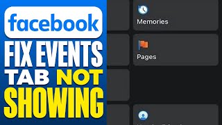 Fix Events Tab Not Showing On Facebook 2024 [upl. by Anait620]