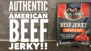 Jack Links Sweet amp Hot Beef Jerky By Jack Links Meat Snacks  American Jerky Review [upl. by Sloan]