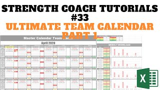 Ultimate Team Calendar Part 1  Strength Coach Tutorials  DSMStrength [upl. by Dambro562]