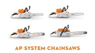 STIHL AP System Chainsaws  STIHL Cordless Chainsaws  STIHL AP Battery System  STIHL GB [upl. by Ijies]