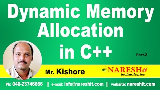 Dynamic Memory Allocation in C Part 2  C  Tutorial  Mr Kishore [upl. by Bayly]