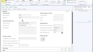 Dynamics AX 2012 Trade  Products  Create a Released Product [upl. by Evelc]