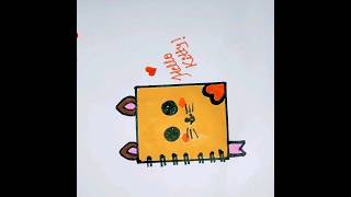 Cute nd easy drawing for kids💕how to draw hello kitty book📕drawingkidsviralshortssubscribe🙏🏻 [upl. by Narmis618]