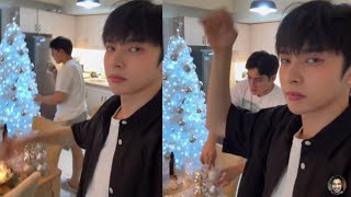 SB19 Stell Decorating Xmas Tree Justin Said Merry Christmas to Everyone [upl. by Abad]