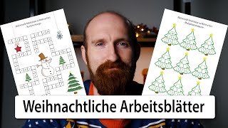 GRATIS Weihnachtliche Arbeitsblätter für die Grundschule  Mathematik [upl. by Laehcym]