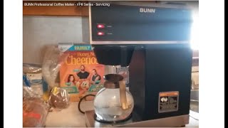 BUNN Professional Coffee Maker  VPR Series  Servicing [upl. by Heidt]