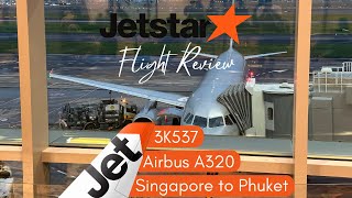 Jetstar Asia Flight Review 3K537 Singapore to Phuket [upl. by Htebazle]