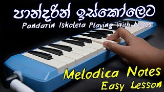 Pandarin Iskoleta Melodica Notes  Pandarin Iskoleta Song  Melodica Sinhala  Music Sir [upl. by Oberheim857]