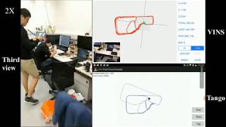 Open Source VINSMobile Monocular VisualInertial state estimation compared with Google Tango [upl. by Pinsky]