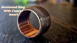 Making a bentwood ring with copper insert [upl. by Ebony]