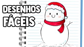 DESENHOS FÃCEIS QUE TODO MUNDO CONSEGUE FAZER  ESPECIAL DE NATAL [upl. by Un]