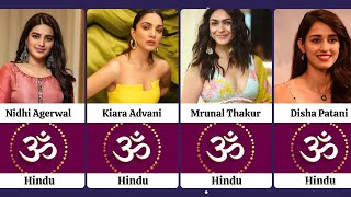 Religion Of Famous Actresses Part 1  kiaraadvani  kritisanon  anushkasharma [upl. by Hoskinson]