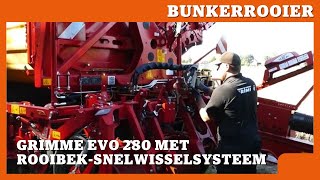 Grimme EVO 280bunkerrooier met rooibeksnelwisselsysteem [upl. by Kcor853]