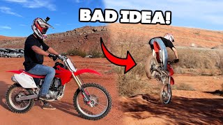 Durability Test On HONDA CRF150R Goes Wrong [upl. by Ahsenev]