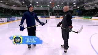 NHL Network Ice Time Ryan McDonagh demos defensive footwork positioning [upl. by Lan]