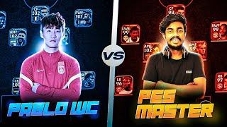 PES MASTER 🆚 PABLO WC 😍  GAMEPLAY AGAINST CLAN MEMBER 🥵 [upl. by Namas]