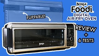 Ninja Foodi Digital Air Fry Oven REVIEW  Flippable Toaster Oven  The Vegan Test Kitchen [upl. by Calley249]