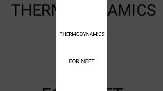 Thermodynamics class 11  NEET Notes Physical Chemistry AIIMS [upl. by Koby]