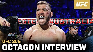 Dricus Du Plessis Octagon Interview  UFC 305 [upl. by Morrill]