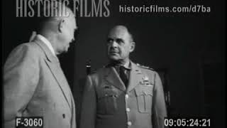 PRESIDENT EISENHOWER MEETS GENERAL RIDGEWAY  1953 [upl. by Pedro789]