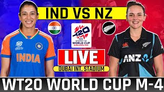 Live India Womens vs Newzealand Womens T20 World Cup Match4  Indw vs Nzw Live Cricket Match Today [upl. by Leonerd]