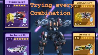 I tried Redeemer with every combination 😈  MECH ARENA [upl. by Oribel]