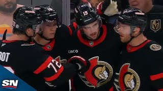 Senators Drake Batherson Stops The Bleeding After Golden Knights Score Twice In 21 Seconds [upl. by Cressler585]