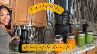 Unboxing the Nama J2 Cold Press Juicer  Juicing 2 AntiInflammatory Recipes [upl. by Yelrak]