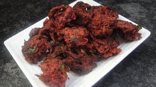 Beetroot Pakkoda In Tamil  Simple Tasty Colourful  Pakkoda Recipe In Tamil  Gowri Samayalarai [upl. by Rehnberg]