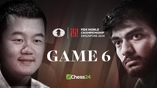 DING vs GUKESH FIDE WORLD CHESS CHAMPIONSHIP 2024 Game 6  Another Historic Game 6 [upl. by Saravat]