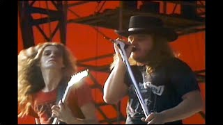 Lynyrd Skynyrd  Gimme Three Steps Live At Knebworth 76 [upl. by Sukcirdor]