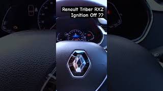 Renault Triber RXZ  How to Turn off Ignition renaulttriber triberrxz automobile triber [upl. by Rickey]