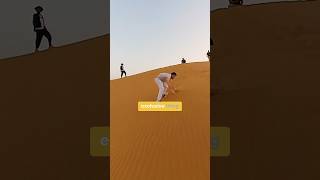 Have you ever tried SANDBOARDING 🏄🏼  Dubai Desert Safari [upl. by Haleak441]