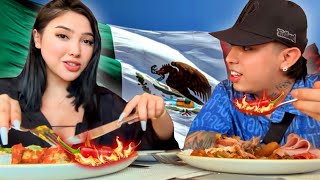 PROBANDO LA COMIDA MEXICANA CON AIDA 🔥🌶️  WESTCOL [upl. by Nassi]