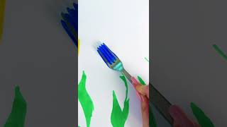 Fork Drawing Hack for Fun Play Time 🍴🖼️ [upl. by Favata]