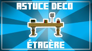 Astuce Déco  Un design dÉTAGÈRE vraiment original dans Minecraft [upl. by Elatan280]