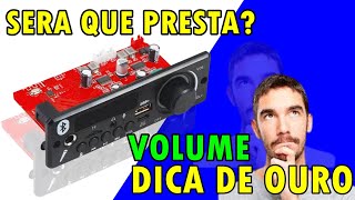 Placa decodificadora bluetooth 160w 2x80w e dica de ouro do volume [upl. by Suiram]