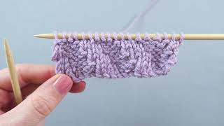 How To Knit Diagonal Stitch [upl. by Gallagher797]