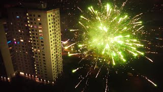 Silvester Berlin Marzahn 4K Nachtflug [upl. by Elli]