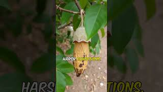 The Caterpillar That Spins a Cocoon in Minutes 🐛⏱️ NatureMagic Shorts [upl. by Theran]