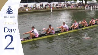 Lea RC v Leander Club  Thames  Henley 2024 Day 2 [upl. by Eimmas]