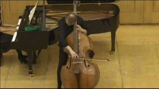 Hindemith Sonata for dbass and piano 3rd movement played by Rinat Ibragimov [upl. by Lari832]