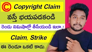 How to remove copyright claim in Telugu 2020  copyright claim in Telugu by Telugu Techpad [upl. by Nadnerb]