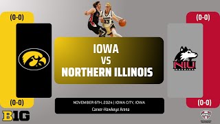 Iowa vs Northern Illinois  NCAA Womens Basketball  11624 [upl. by Rednazxela]