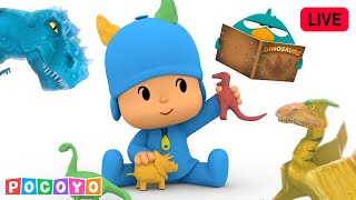 LIVE 🔴 🦖 DINOSAURS  other animals AMAZING Adventures with Pocoyo 🦖 Pocoyo English  Halloween [upl. by Llebyram]