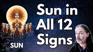 Vedic Astrology Sun in All 12 Signs  Truthful identity  integrity [upl. by Yesdnyl761]