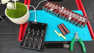 Disassembling 18650 batteries and testing them in LiitoKala Lii M4S  LiitoKala Lii M4S [upl. by Arahat686]